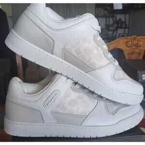 Coach C201 Low Top Sneaker in signature canvas & leather- NIB- Men's 9.5